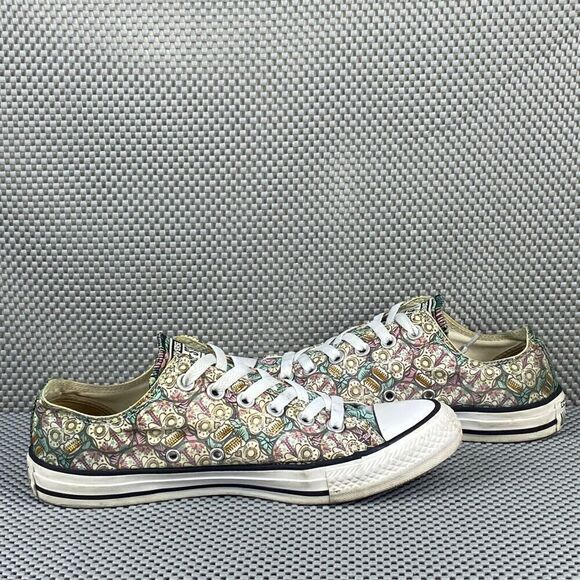 Converse All Star Sugar Skulls Day Of The Dead Sneakers Womens 8 Mens 6 Lace Up - Picture 3 of 9